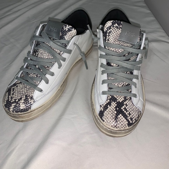 p448 silver sneakers